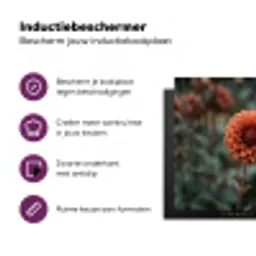 Dahlia - Bloem - Natuur - Sfeervol Inductie beschermer vinyl 3mm middel -zzzzzzz-cc-usp