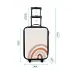 Ruwe regenboog naturel Kinderkoffer - Zwart klein -productfoto_formaten