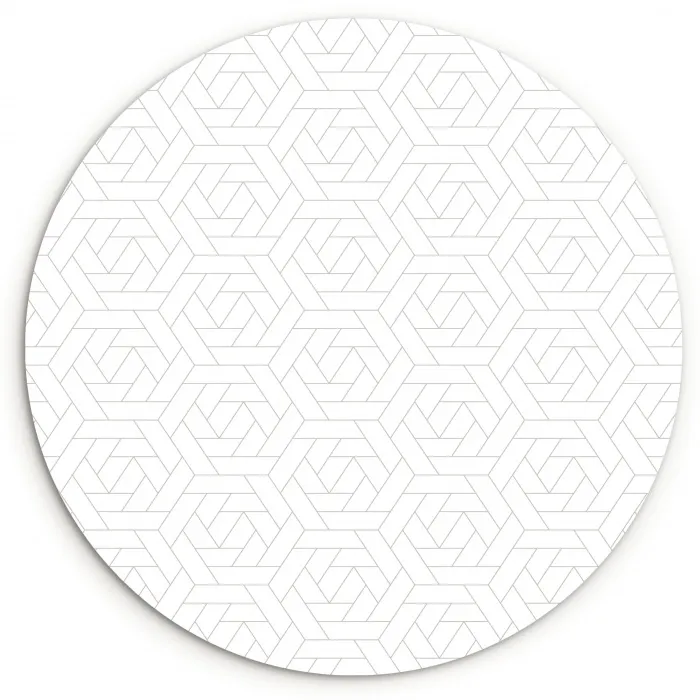 Grafisch - Patroon - Modern - Tegels Wandcirkel plexiglas klein 852 -3d