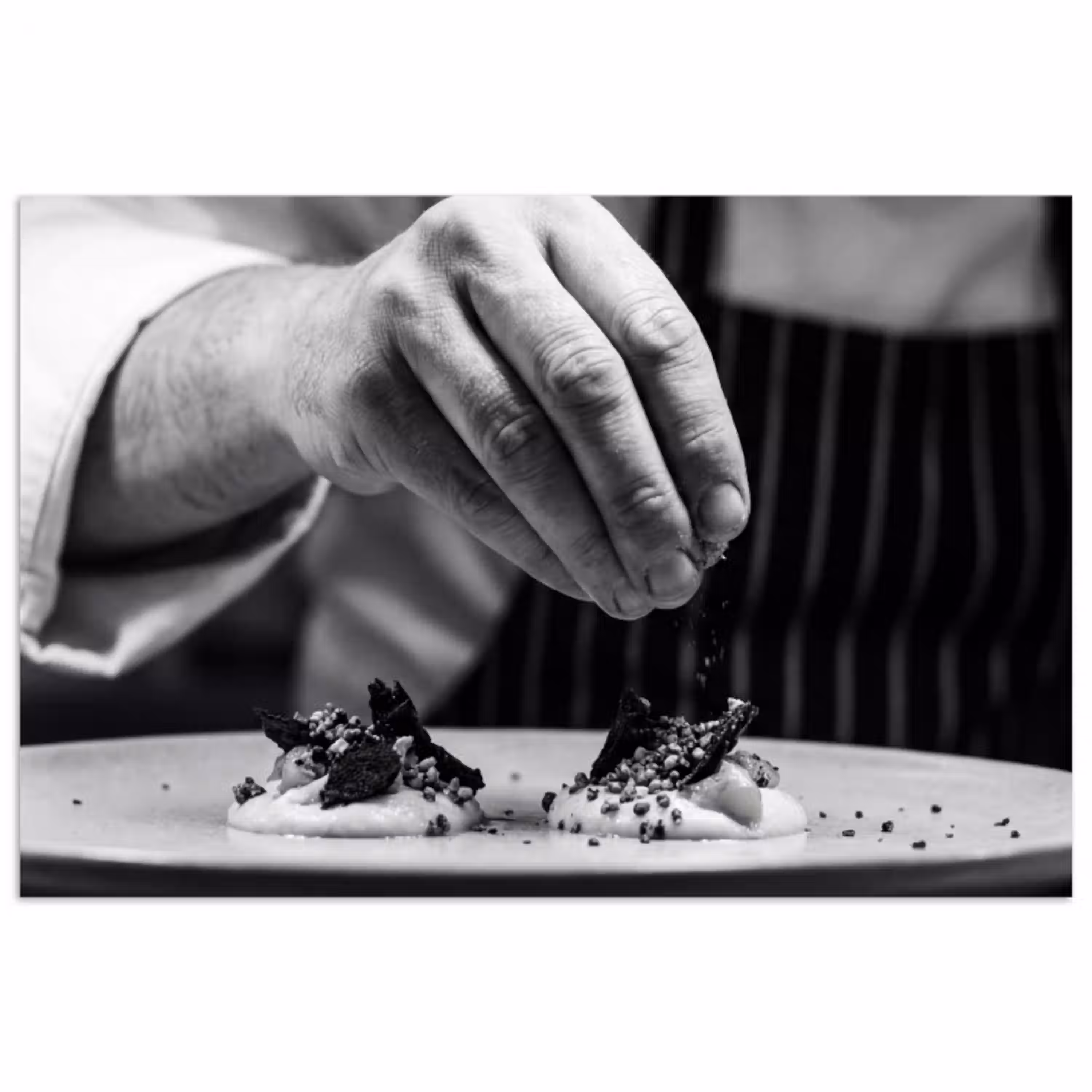 Chef - Garnering - Gerecht poster papier klein -3d