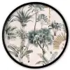 Bladeren - Monstera - Jungle - Tropical Fotolijst rond zonder passe partout klein -3d