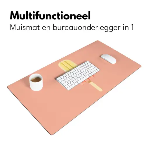 Waterijsje - Pasteltinten - Minimalistisch Muismat XXL klein -sfeer4
