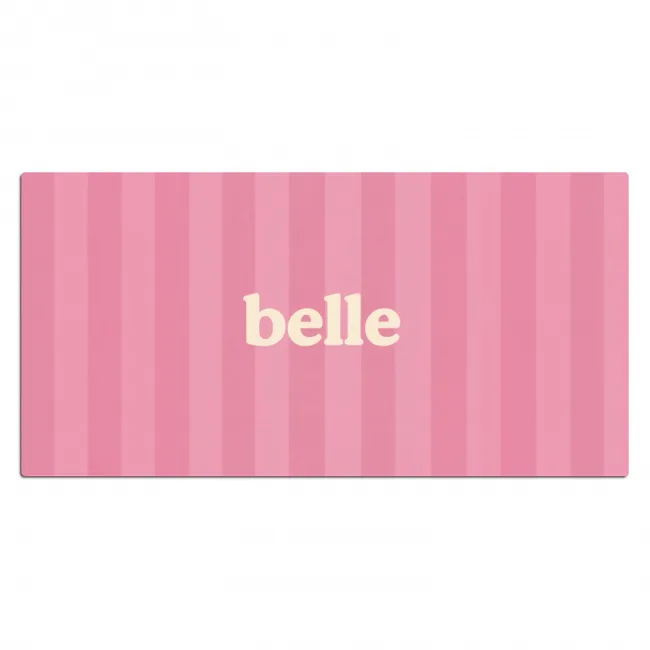 Roze - Gestreept - Belle Muismat XXL klein -3d_leeg