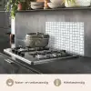 Patroon - Raster - Blauw - Grijs keuken achterwand spatscherm klein 900 -usp_NL