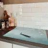 Bloesems - Minimalistisch - Wateroppervlak - Boot Inductie beschermer vinyl 3mm klein -sfeer3