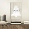 Kerstboom - Japandi - Christmas - Beige plexiglas 5mm klein -sfeer1