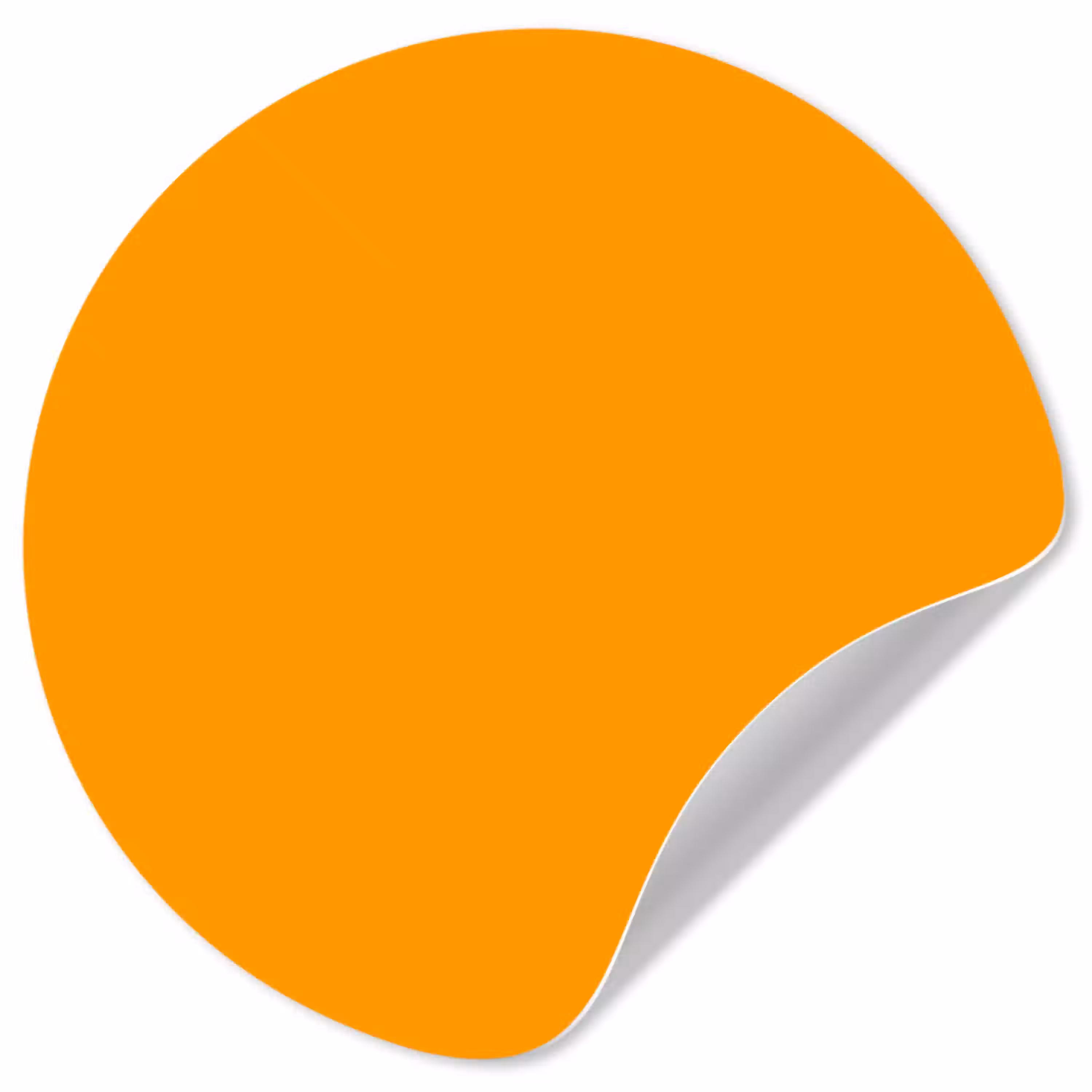 Warm - Ochre - Oranje Wandcirkel behangsticker klein 186 -3d