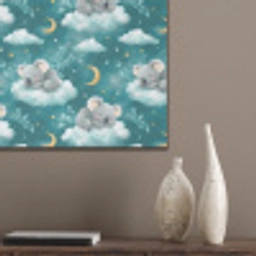 Koala's - Betoverend - Blauw PET vilt klein 837 -sfeer6_closeup