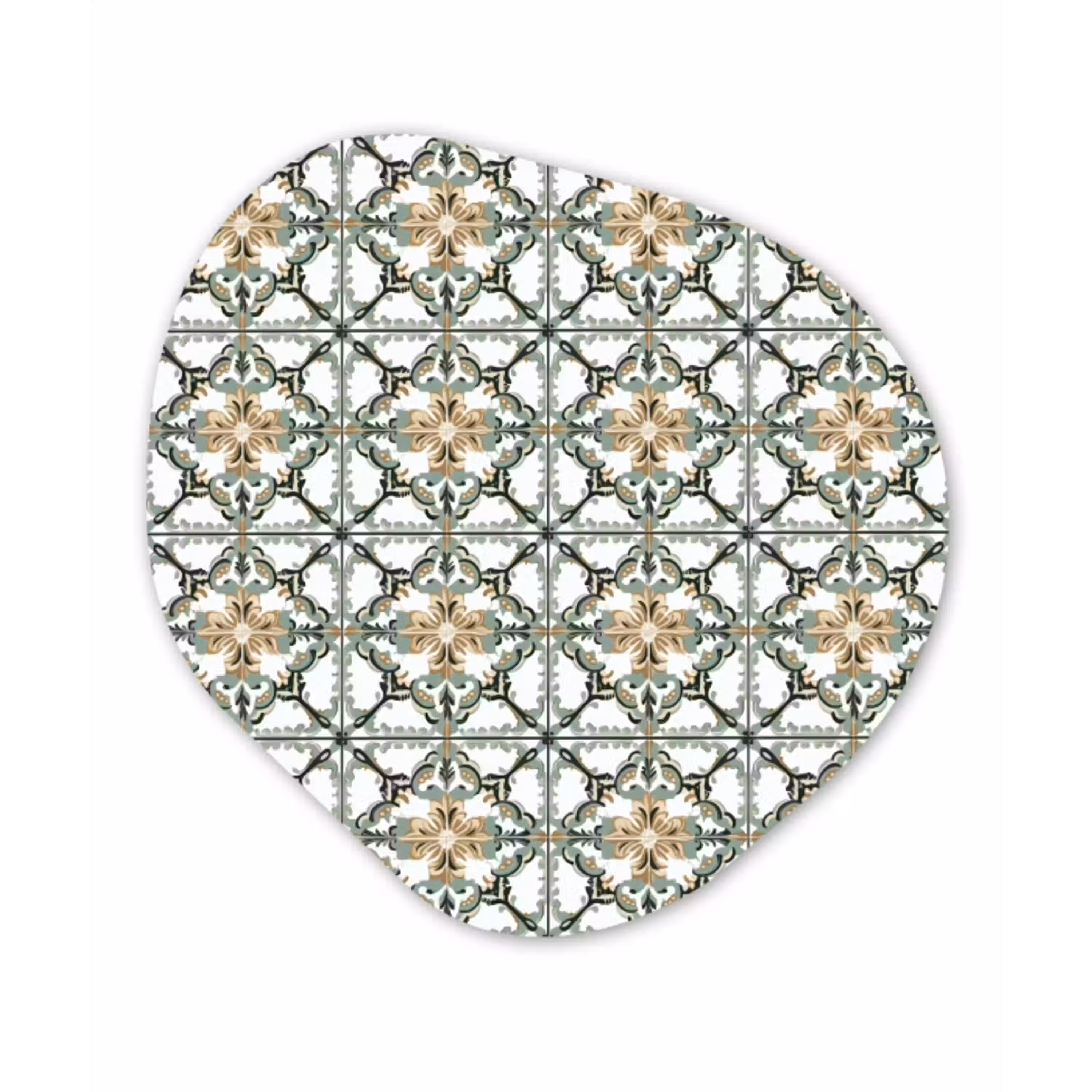 Floraal - Verweerd - Keurrijk Wandcirkel Organisch Aluminium middel 851 -3d