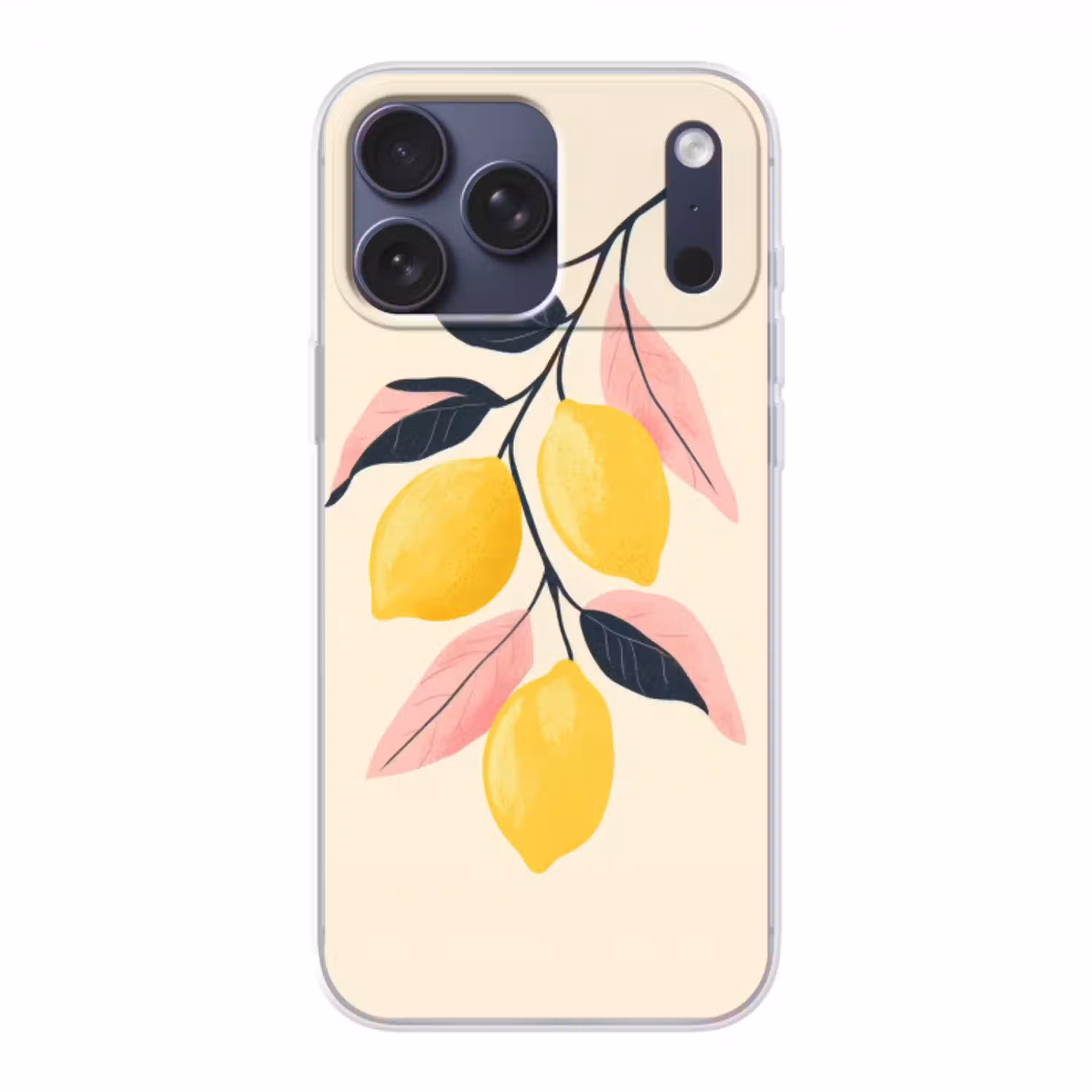 Citroenen - Felgeel - Tak - Bladeren Telefoonhoesje iPhone 17 Pro Max klein -3d