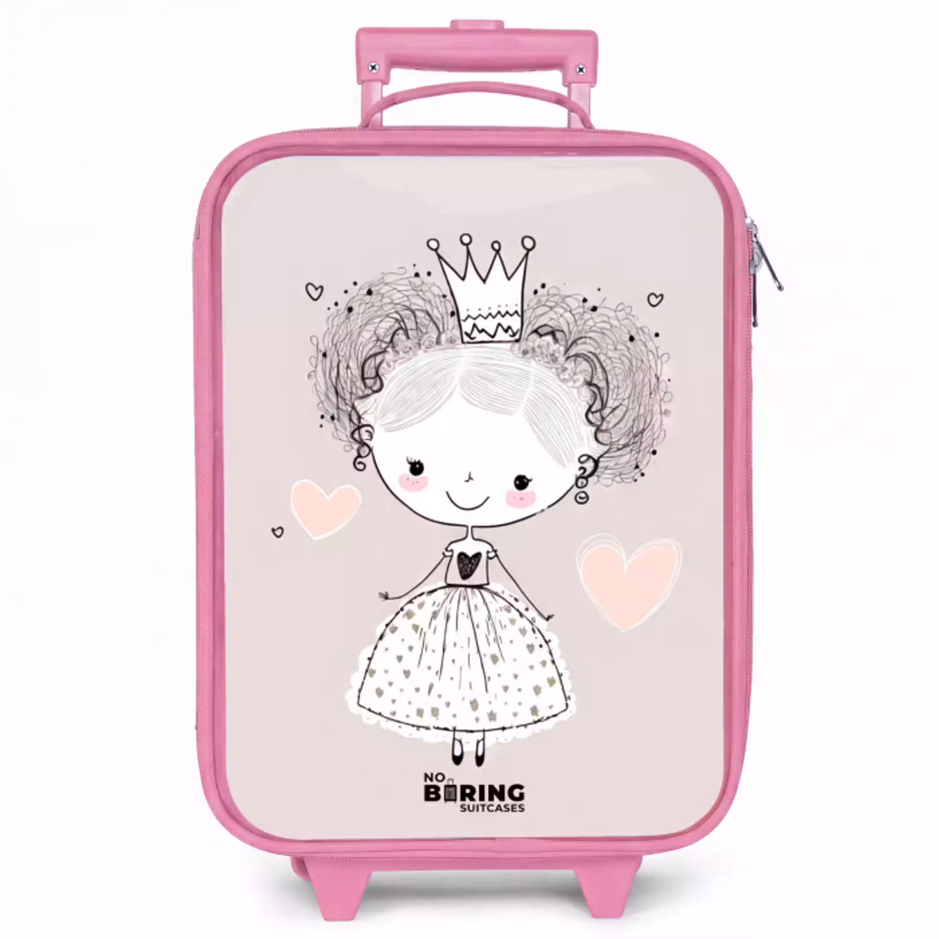 Prinses met krulletjes Kinderkoffer - Roze klein -zzz_website3d