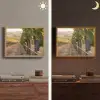 Druiven - Wijngaard - Zonlicht Light Box met batterij (Wandlamp) middel -sfeer3
