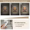 Robot - Graffiti - Oranje - Kleuren Light Box met kabel (Tafellamp) klein -USP_dimbaarNL