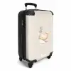 Beige walvis in bloemenzee NBS - Handbagage koffer - Kinderen Unisex middel -productfoto_3d