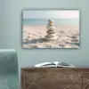 Stenen - Stapel - Zand - Zee canvas 2cm klein -sfeer4