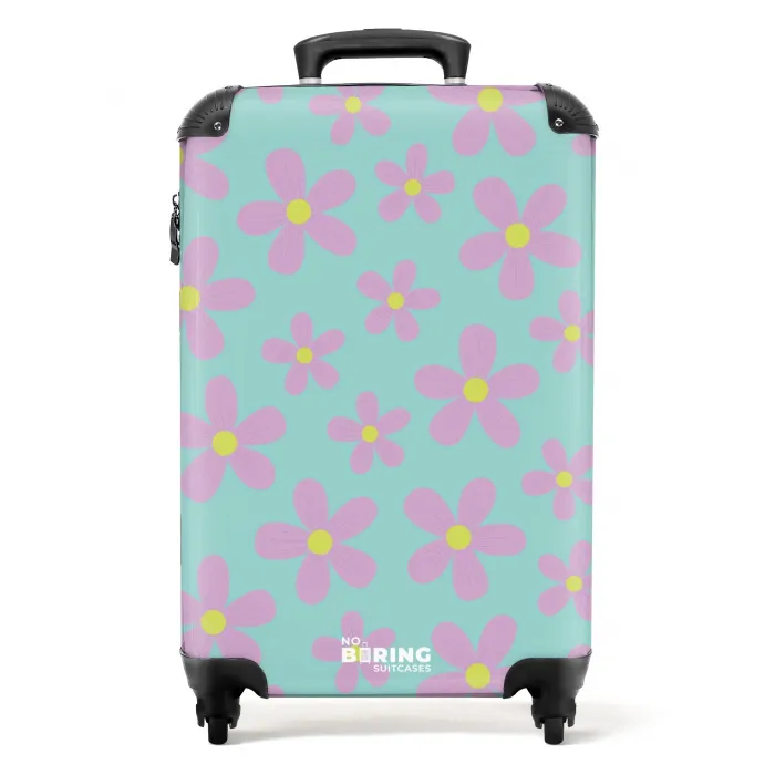 Madeliefjesmania mint NBS - Handbagage koffer - Unisex middel -productfoto_recht