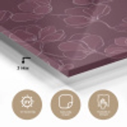 Bloemen - Patroon - Bordeauxrood plexiglas 5mm klein 11 -sfeer2