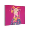 Geit - Hoorns - Kimono - Kleurrijk PET vilt klein -3d