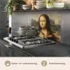 Mona Lisa - Kat - Leonardo da Vinci - Vintage - Kunstwerk - Oude meesters - Schilderij keuken achterwand spatscherm middel -usp_NL