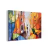 Abstract - Kunst - Schilderij - Kleuren aluminium wit klein -3d