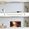 Framboos - Smoothie - Drinken - Roze keuken achterwand spatscherm klein -voor_na_NL