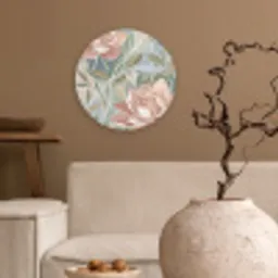 Elegant - Romantiek - Roze Wandcirkel kunststof plaat 5mm dik klein -sfeer1