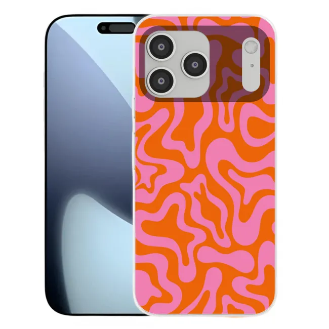 Handyhülle - Muster - Rosa - Orange - Abstrakt - Modern