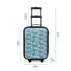 Donkerblauw walvissenpatroon met zeesterren Kinderkoffer - Zwart klein -productfoto_formaten