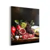 Borrelplank - Stilleven - Vintage aluminium wit klein -3d