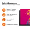 Geit - Hoorns - Kimono - Kleurrijk Inductie beschermer vinyl 3mm klein -zzzzzzz-td-ups