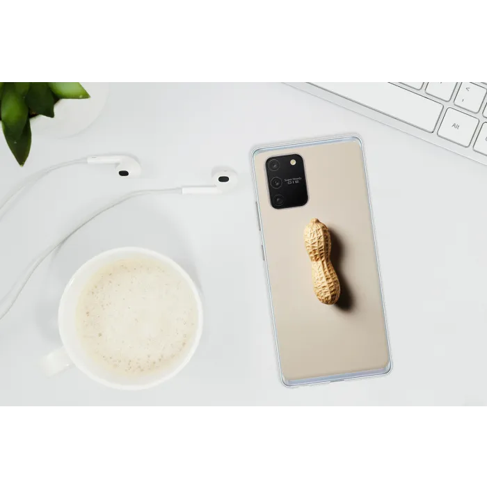 Pinda - Ruw - Beige Telefoonhoesje Samsung Galaxy S10 Lite klein -oordopS10Lite