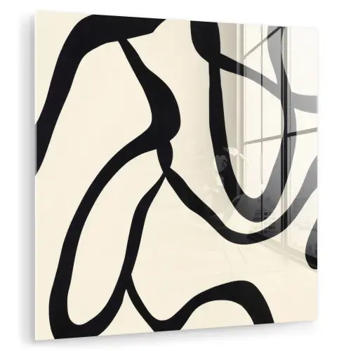 Abstract - Lijnen - Modern - Beige plexiglas 5mm klein -zzzproduct_nieuw