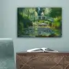 Brug - Hout - Vijver - Waterlelies canvas 2cm klein -sfeer4