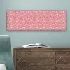 Langbenige -Tijgerkatten - Roze - Sterren canvas 2cm klein 828 -sfeer4