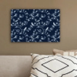 Grafisch - Bloesemtak - Blauw canvas 2cm klein 34 -sfeer3