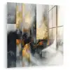 Kunst - Goud - Zilver - Abstract plexiglas 5mm klein -zzzproduct_nieuw