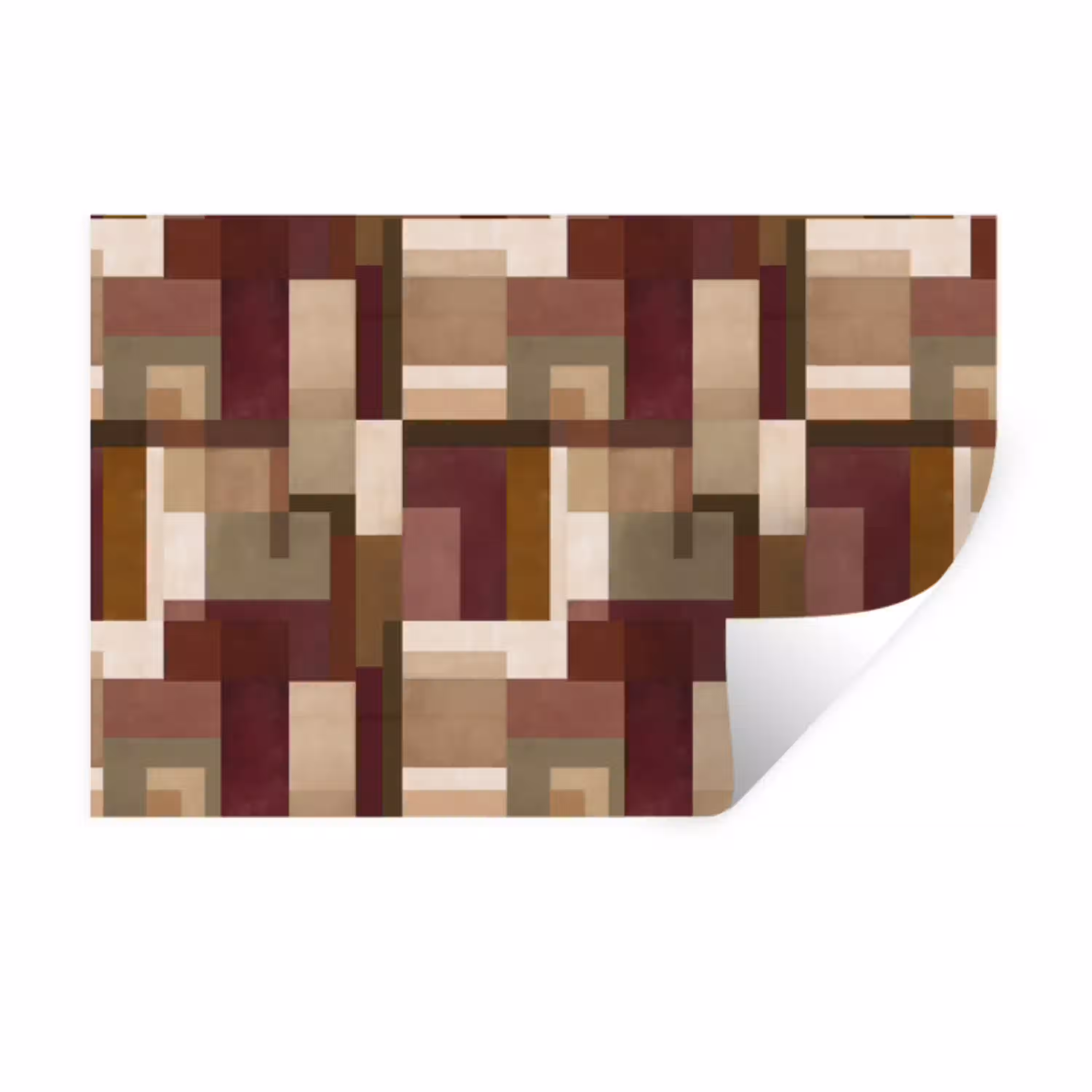 Modern - Geometrie - Kleurrijk Muursticker klein 286 -3d