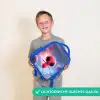 Rood Ruimtewezen in Kosmische Dans Kinderrugzak - Blauw middel -sfeer1_NL