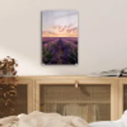 Landschap - Lavendelveld - Paars plexiglas 5mm klein -sfeer4