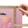 Planeten - Roze - Sterren Light Box met batterij (Wandlamp kind) middel -USP_websiteprintNL