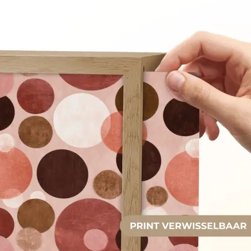 Cirkels - Modern - Kleurrijk Light Box met batterij (Wandlamp) middel 907 -USP_websiteprintNL
