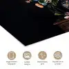 Bloemenvaas - Hout - Bloemen - Boeket poster papier klein -closeup_NL