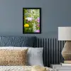 Bloemen - Natuur - Groen - Gras - Paars - Wit fotolijst zwart zonder passe partout klein -sfeer3