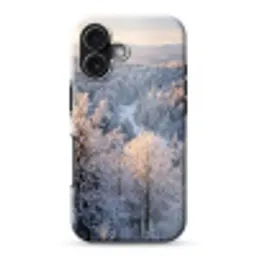 Bos - Bergen - Goud - Winter - Warm Toughcase MagSafe Apple iPhone 17 klein -3d
