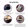 Fuck what they think - Blauw - Cursief Inductie beschermer vinyl 3mm klein -zzzzzzz-cc-werking