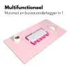 Bisou - Roze - Dikke letters Muismat XXL klein -sfeer4