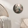 Papegaaien - Vogels - Natuur - Bloemen Wandcirkel kunststof plaat 5mm dik klein -sfeer5