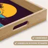 Golf - Kleurrijk - Zon - Palmbomen Dienblad Rechthoek middel -USP_HandgreepNL