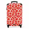 Patronen - Spatten van rood NBS - Handbagage koffer - Kinderen Unisex middel -productfoto_recht