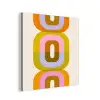Stapel - Vormen - Geblokt - Oranje aluminium wit klein -3d